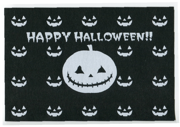 ハロウィン用のポストカードに印刷